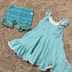 Eleanor Rose dress & Wildflowers shorts bundle